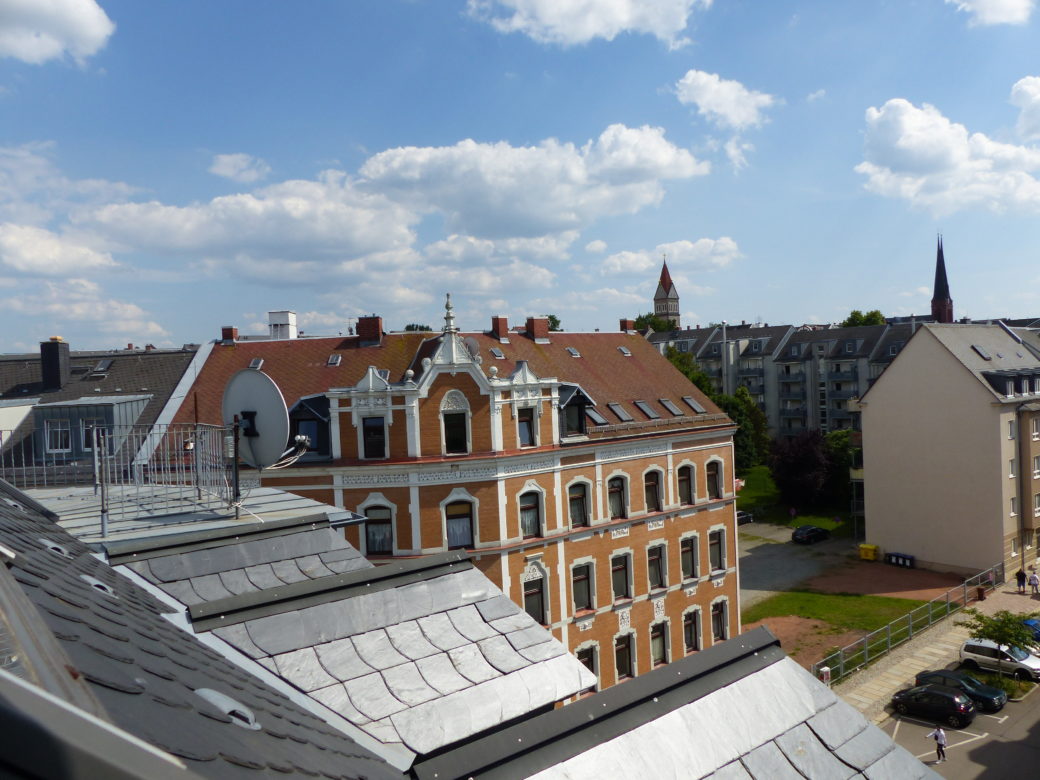 Blick aus dem Küchendachfenster